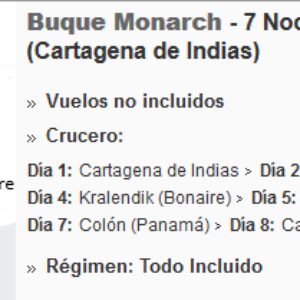 pullmantur crucero monarch cartagena