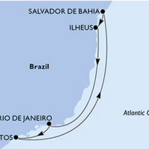 itinerario MSC Seaview Brasil