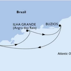 itinerario MSC Seaview Brasil